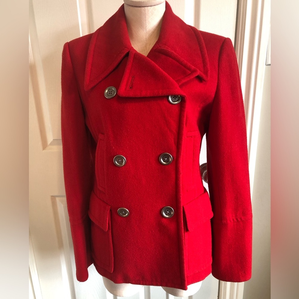 Michael Kors Women's Red Peacoat